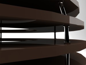 wood ceiling lamp variant2 3D Model