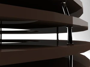 wood ceiling lamp variant2 3D Model