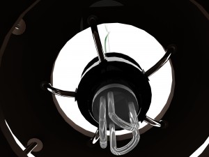 wood ceiling lamp variant2 3D Model