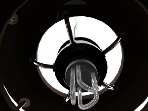 wood ceiling lamp variant2 3D Model