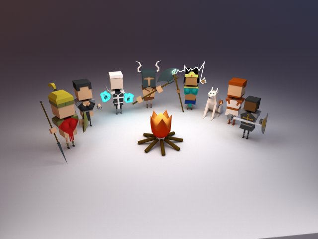 Fantasy Characters Collection Modelo 3D .c4d .max .obj .3ds .fbx .stl .blend 