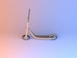 parametric handmade wood scooter 3D Model