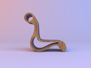 eco parametrich chair Modelo 3D