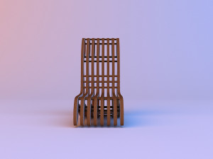 eco parametrich chair Modelo 3D