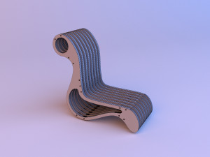 eco parametrich chair Modelo 3D