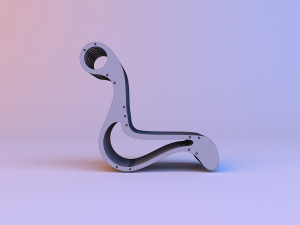 eco parametrich chair Modelo 3D