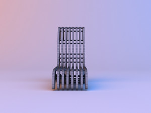 eco parametrich chair Modelo 3D