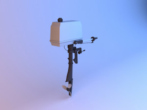 boat engine motor 3D मॉडल