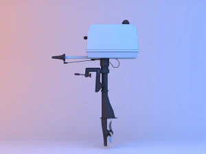 boat engine motor 3D Model