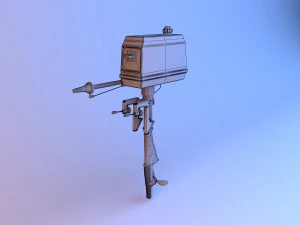 boat engine motor 3D Model