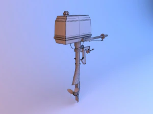 boat engine motor 3D Model