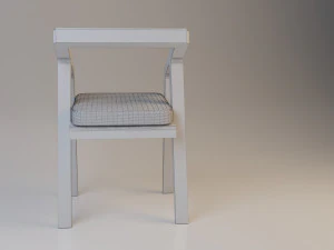 wooden chair loft style 3D Model