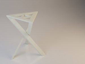 loft wood chair 3D Model