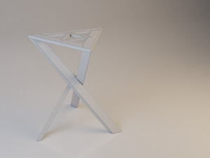loft wood chair 3D Model