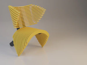 parametric plastic chair 3D Model