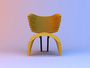 parametric plastic chair 3D Model