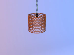 lampu gantung tembaga logam Model 3D