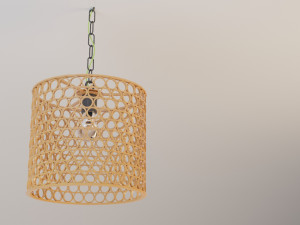 metal copper chandelier-lamp Modello 3D