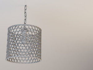 metal copper chandelier-lamp Modello 3D