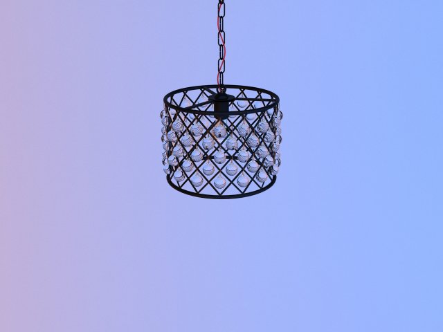 metal glass chandelier-lamp Modelo 3D .c4d .max .obj .3ds .fbx .stl .blend 