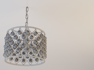 metal glass chandelier-lamp Modelo 3D