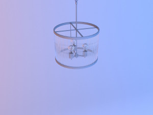 glass metal chandelier-lamp 3Dモデル