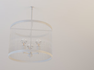 glass metal chandelier-lamp Modelo 3D