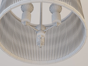 glass metal chandelier-lamp Modelo 3D