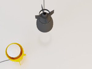metal bomb lamp-chandelier 3D 模型
