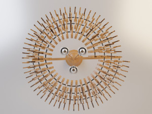 glass metal classic chandelier-lamp Modello 3D