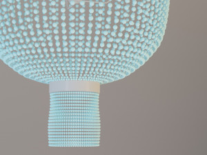 metal ceramic chandelier-lamp 3D Model