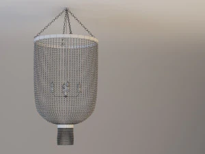 metal ceramic chandelier-lamp 3D Model