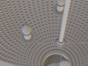 metal ceramic chandelier-lamp 3D Model