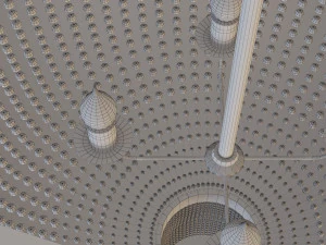 metal ceramic chandelier-lamp 3D Model