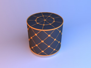 leather pouf-sofa Model 3D