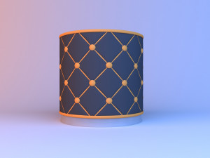 leather pouf-sofa Model 3D
