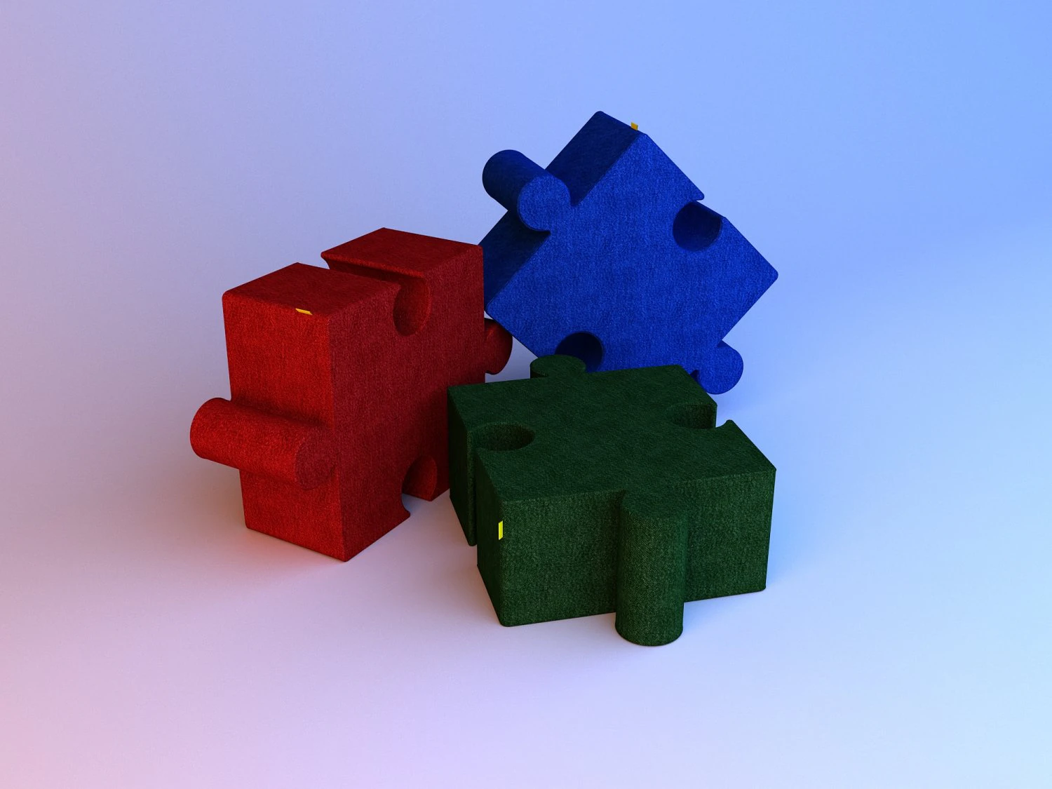 textile modern pouf-sofa 3D Model .c4d .max .obj .3ds .fbx .stl .blend 