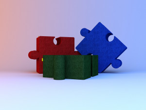 textile modern pouf-sofa 3D Model