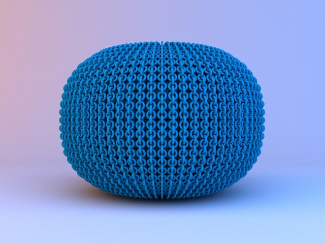 textiles pouf-sofa 3D 模型 .c4d .max .obj .3ds .fbx .stl .blend 