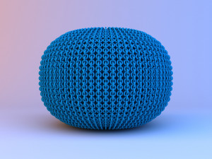 textiles pouf-sofa 3Dモデル