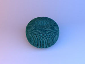 textiles pouf-sofa 3D 模型