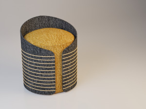 textiles pouf modern-sofa 3Dモデル