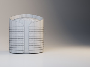 textiles pouf modern-sofa 3Dモデル