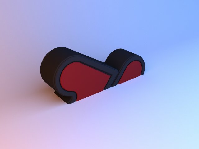 modern leather pouf heart-sofa Model 3D .c4d .max .obj .3ds .fbx .stl .blend 