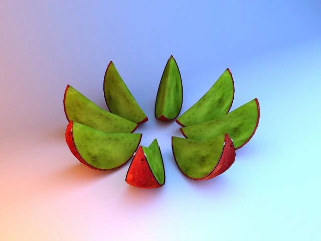 Moderner Polsterhocker aus Textil-Apple-Sofa 3D Modell .c4d .max .obj .3ds .fbx .stl .blend 