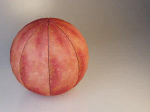 Moderner Polsterhocker aus Textil-Apple-Sofa 3D Modell