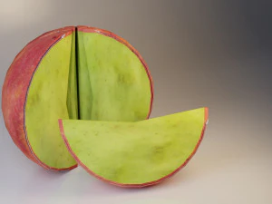 Moderner Polsterhocker aus Textil-Apple-Sofa 3D Modell