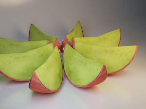 modern pouf of textiles apple-sofa 3D 模型