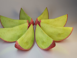 modern pouf of textiles apple-sofa 3D 模型
