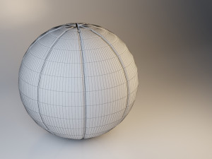 modern pouf of textiles apple-sofa 3D 模型